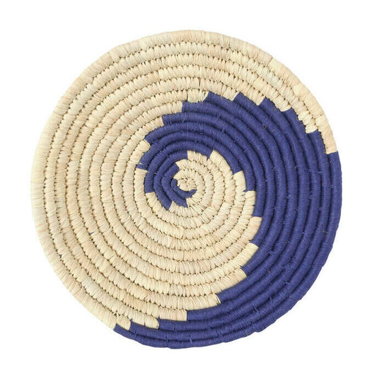 Blue Swirl Wall Basket